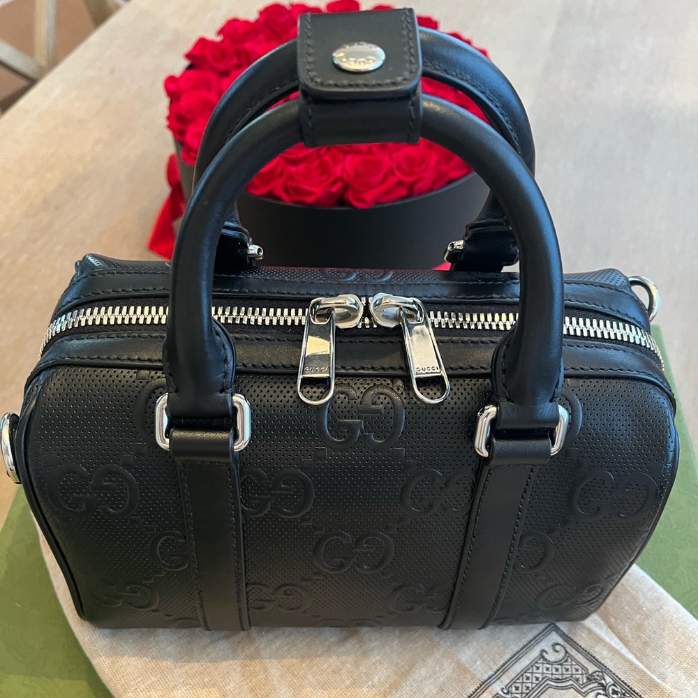 ⛔️ SOLD ⛔️ Gucci GG Embossed Mini Duffle Speedy Bag - Picture 11 of 17